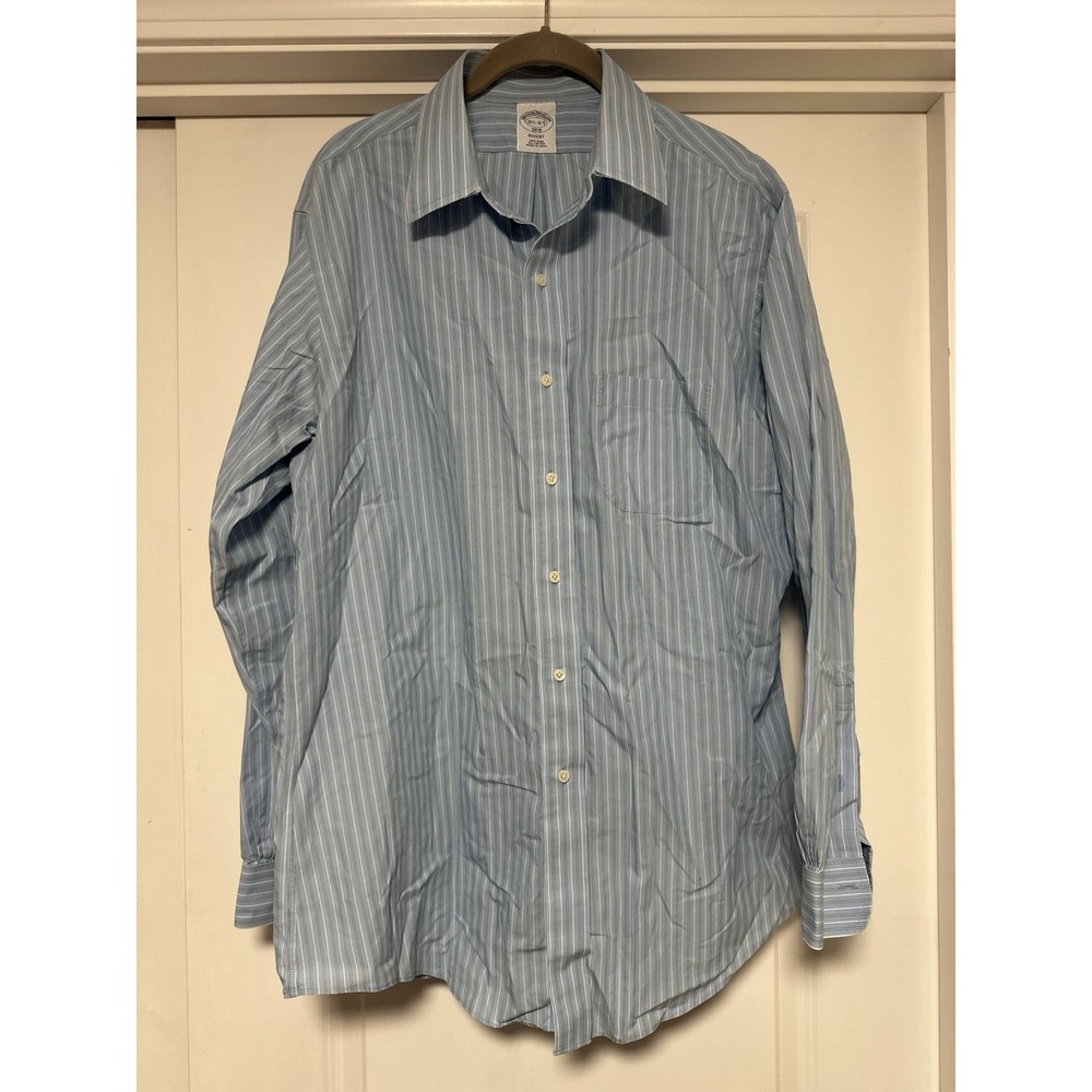 Brooks Brothers,‎ Regent Long Sleeve Button Down Dress Shirt, Size 16 1/2 4/5